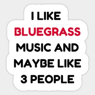 Funny bluegrass Music Lover Gift Idea 90s designs  vintage retro Sticker